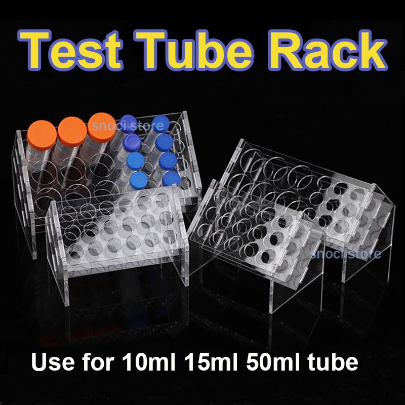 Centrifuge Tube Rack - ชั้นวางหลอดทดลองอะคริลิคแบบเอียง 6 หลุม 8 หลุม 18
