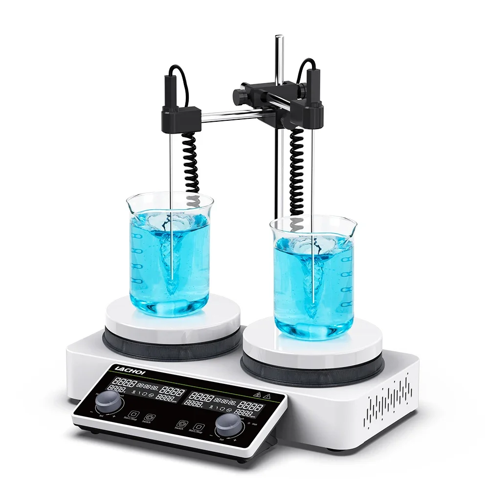 Magnetic Stirrer Hotplate - เครื่องกวนสารแม่เหล็กแบบอะซิงโครนัส MSC หลายตำแหน่ง พร้อมแผ่นทำความร้อนกันน้ำสูง 330 องศา