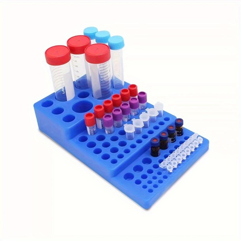 Centrifuge Tube Rack - 【xxx】ชั้นวางหลอดหมุนเหวี่ยงอเนกประสงค์ 0.2/0.5/1.5/2/5/10/15/50 มล. แบบขั้นบันได อุปกรณ์ห้องปฏิบัติการสำหรับหลอดทดลอง[S14]