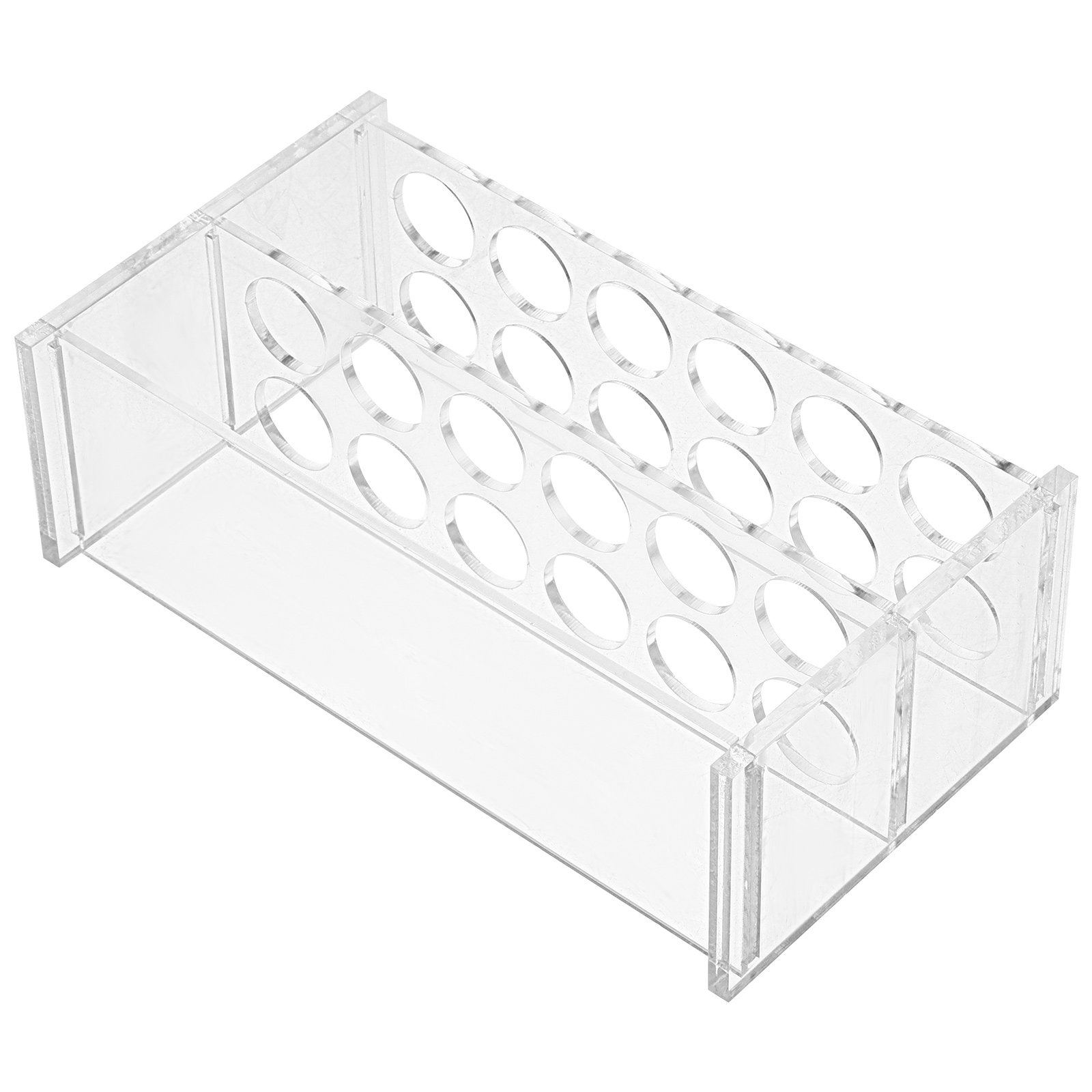 Centrifuge Tube Rack - ที่วางหลอดทดลองขนาดกะทัดรัด 6 ช่อง ที่จัดเก็บหลอดทดลองแบบทนทานสำหรับห้องปฏิบัติการ ชั้นวางหลอดทดลองเพื่อความปลอดภัย ชั้นวางหลอดเก็บตัวอย่าง