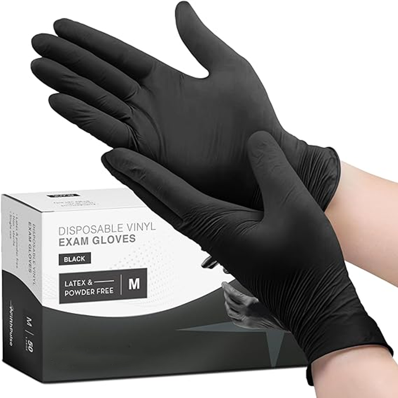 Disposable Gloves Nitrile - 20/50/100PCS ถุงมือไนไตรล์แบบใช้แล้วทิ้ง Anti-SLIP สีดําถุงมืออุตสาหกรรมสําหรับ Auto Mechanic
