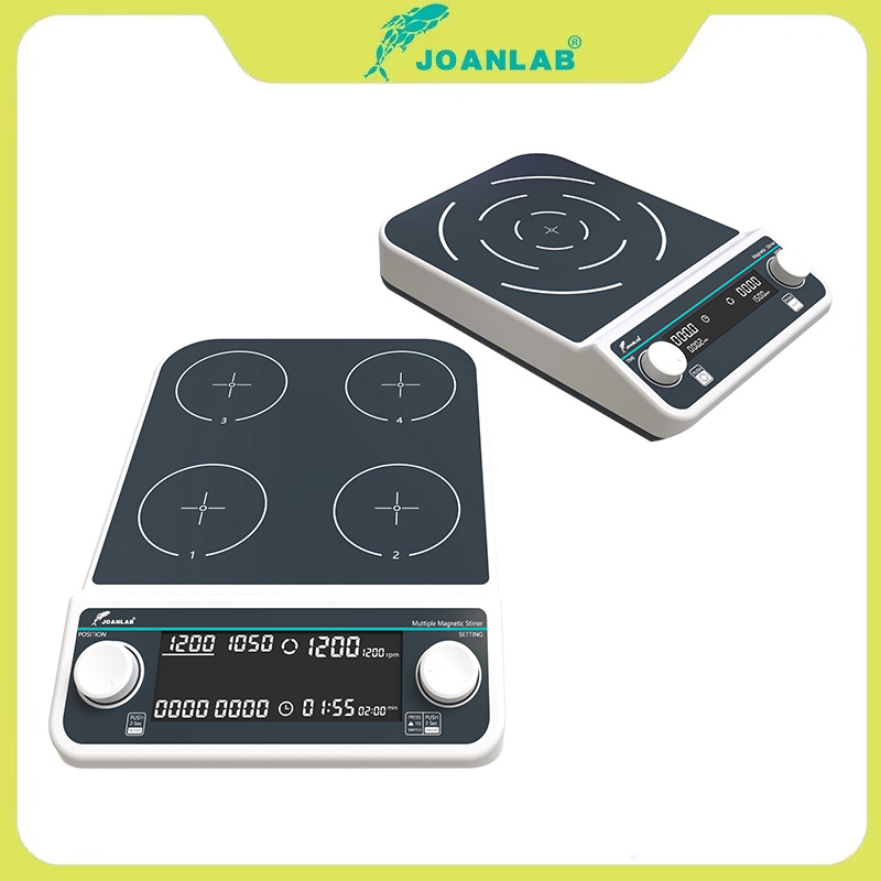 Magnetic Stirrer Hotplate - สี่สถานีหกตําแหน่งหลาย Magnetic Stirrer จานร้อนดิจิตอลจอแสดงผลห้องปฏิบัติการ Stirrer เครื่องผสมแม่เหล็กความร้อน