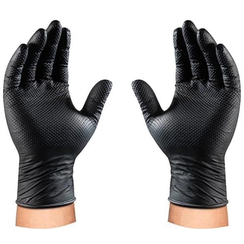 ถุงมือไนไตรล์สีดำแบบหนา 8 มิล  - Disposable Gloves Nitrile บทวิจารณ์และราคา