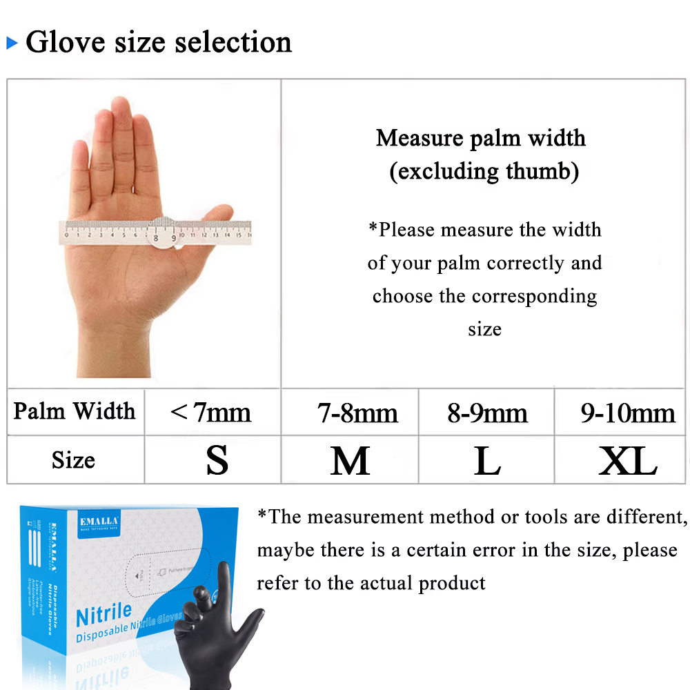 ถุงมือไนไตรล์แบบใช้แล้วทิ้ง 10 - Disposable Gloves Nitrile บทวิจารณ์และราคา