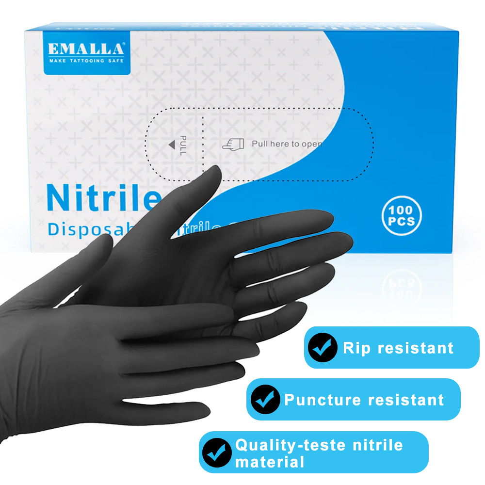 ถุงมือไนไตรล์แบบใช้แล้วทิ้ง 10 - Disposable Gloves Nitrile บทวิจารณ์และราคา