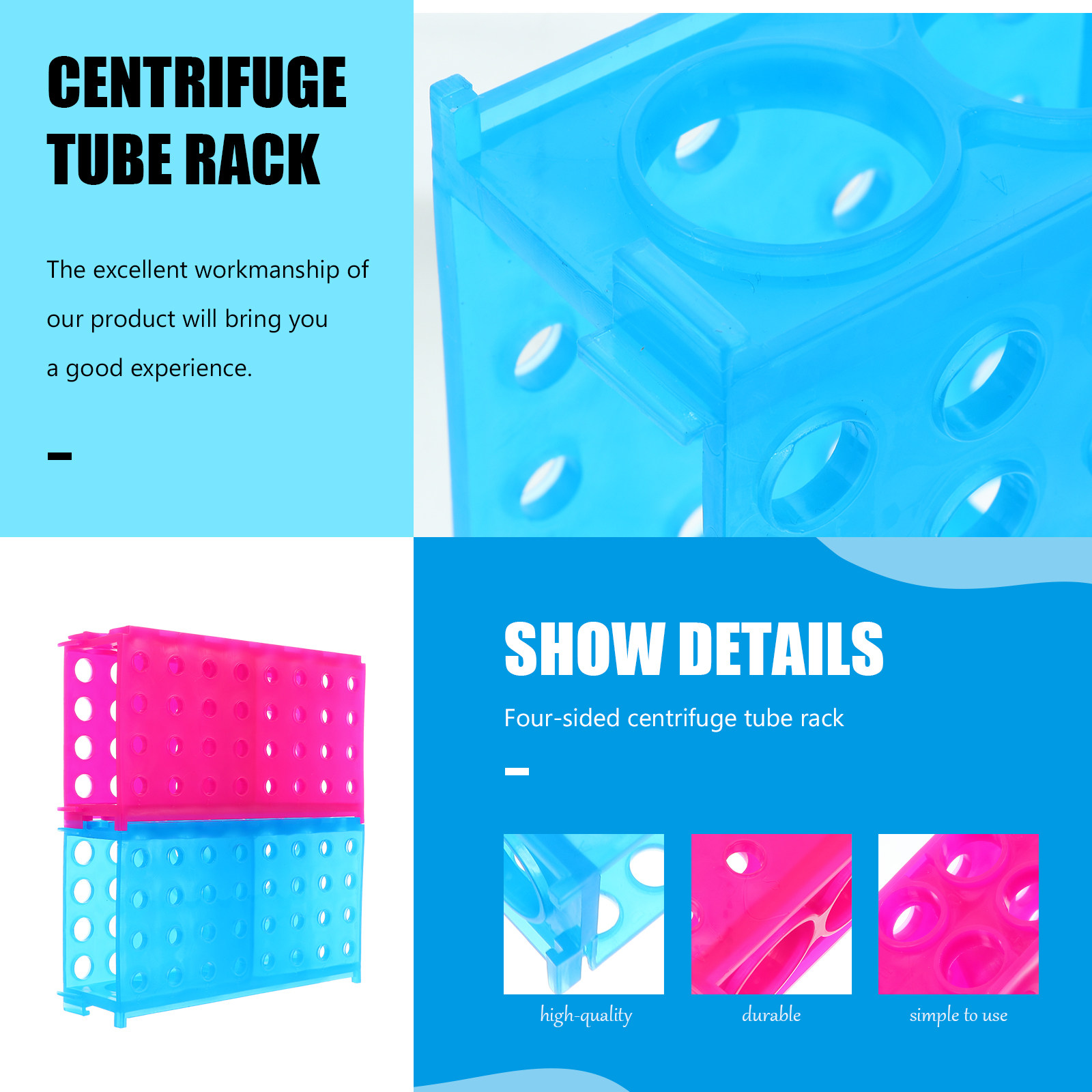 ชั้นวางหลอดปั่นเหวี่ยงแบบพลาสต - Centrifuge Tube Rack บทวิจารณ์และราคา