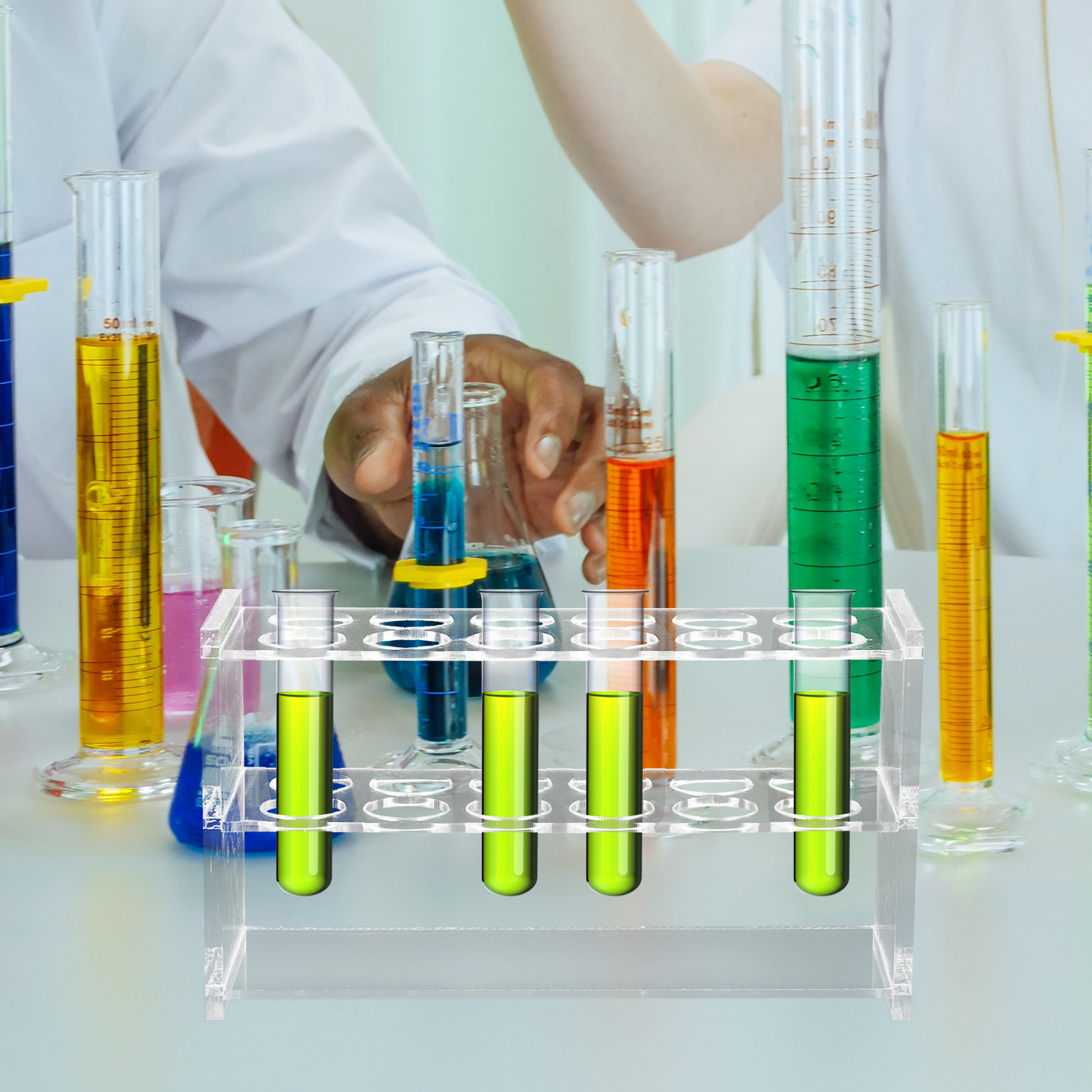 ที่วางหลอดทดลองขนาดกะทัดรัด 6  - Centrifuge Tube Rack บทวิจารณ์และราคา