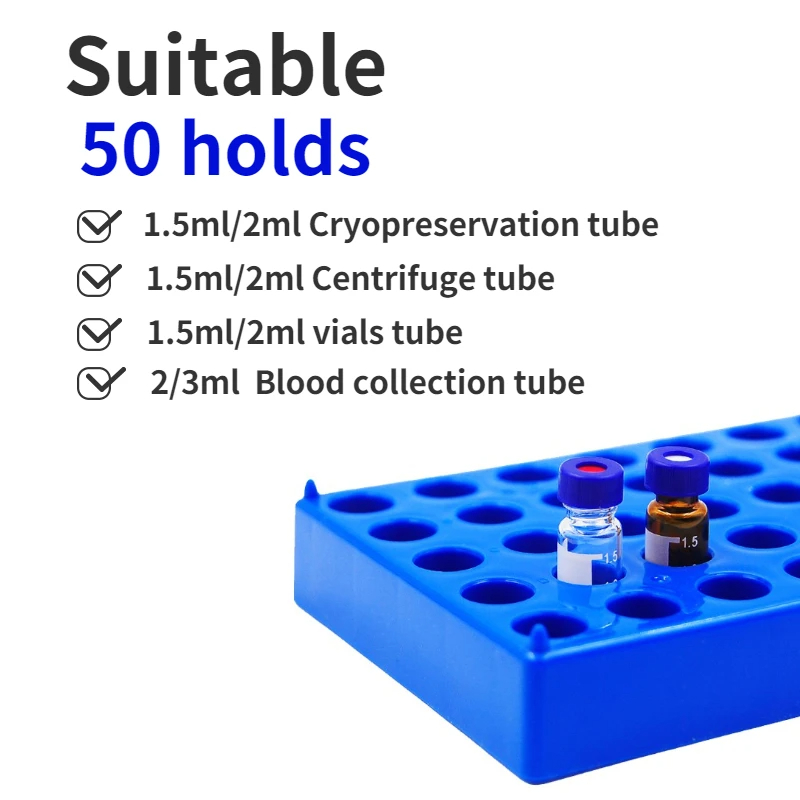 ชั้นวางขวดพลาสติก 50 ถือเหมาะส - Centrifuge Tube Rack บทวิจารณ์และราคา