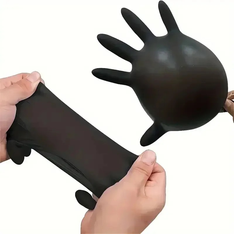 ถุงมือสีดำแบบใช้แล้วทิ้ง สำหรั - Disposable Gloves Nitrile บทวิจารณ์และราคา
