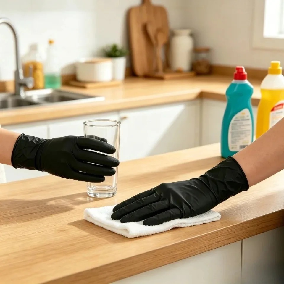 100 ชิ้น/กล่อง ถุงมือไนไตรล์สี - Disposable Gloves Nitrile บทวิจารณ์และราคา