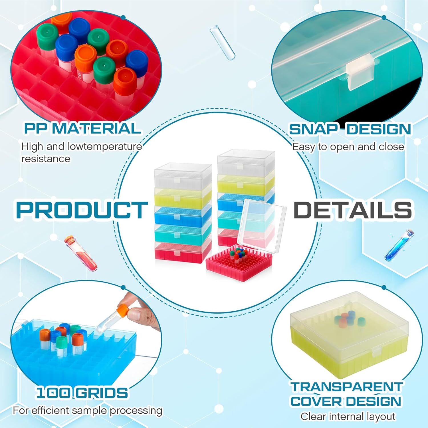 กล่องเก็บหลอดเซ็นทริฟิวจ์แบบแช - Centrifuge Tube Rack บทวิจารณ์และราคา