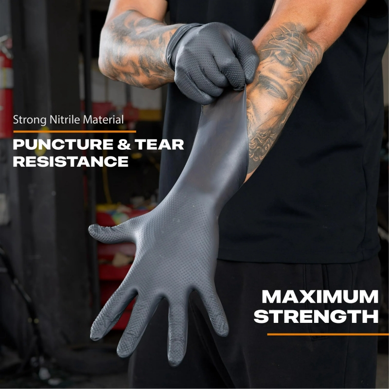 ถุงมือไนไตรล์แบบใช้แล้วทิ้งสํา - Disposable Gloves Nitrile บทวิจารณ์และราคา