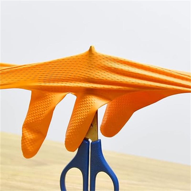 ถุงมือไนไตรล์สีส้มแบบหนา 8 มิล - Disposable Gloves Nitrile บทวิจารณ์และราคา