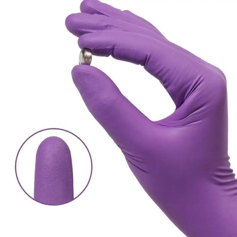 50/100PCS สีม่วงถุงมือไนไตรล์แ - Disposable Gloves Nitrile บทวิจารณ์และราคา